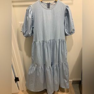 Oak and Fort tiered dress. Size small